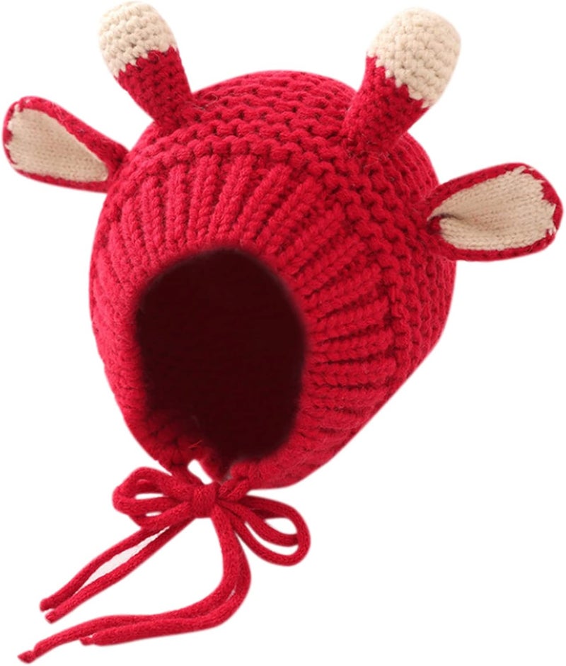 MINGSEECESS Kids Knitted Beanie Hat Cute Frog Cartoon Winter Warmer Cap with Big Eyes for Baby Boys Girls - Image 1